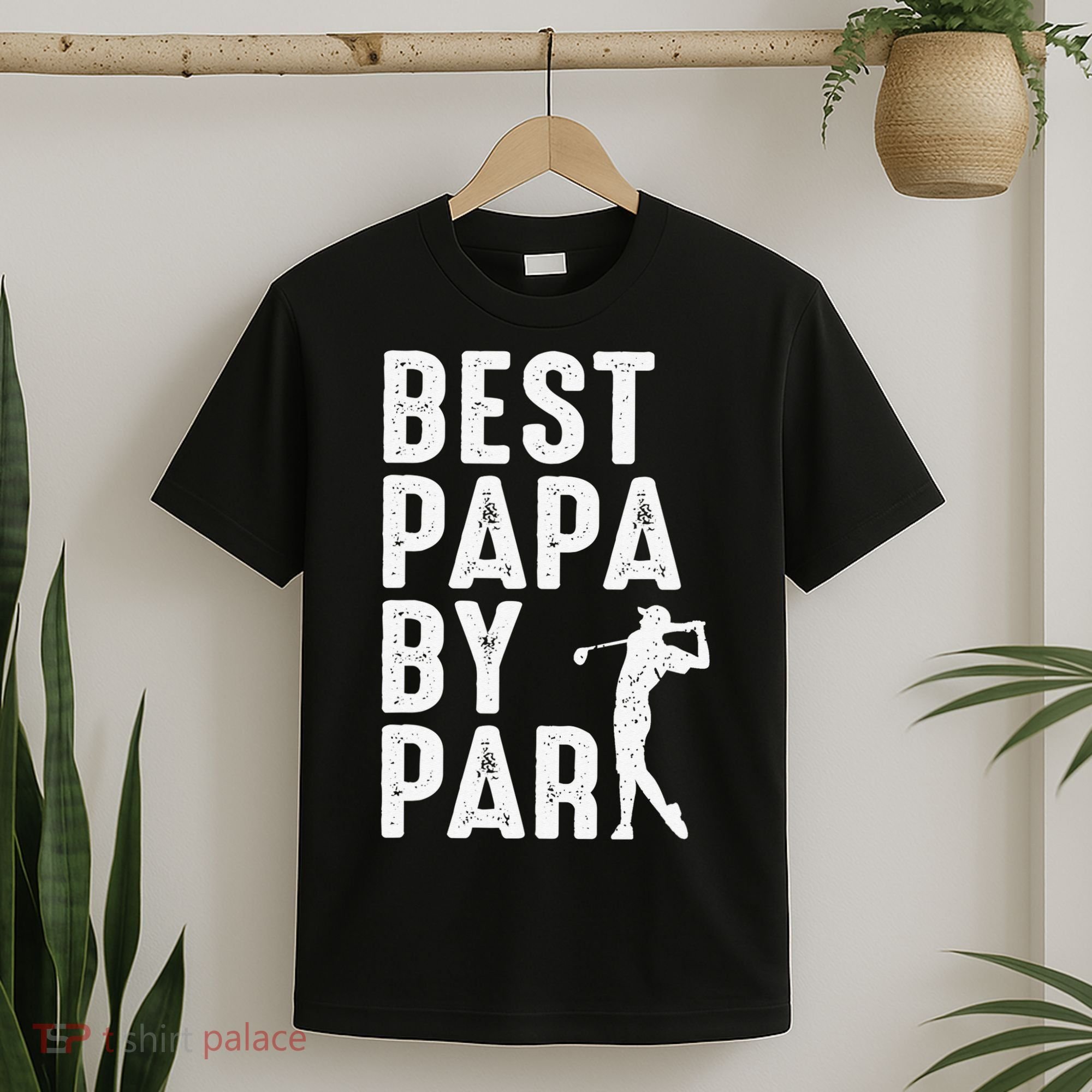 Funny Best Papa By Par Father's Day Golf Gift Grandpa T-Shirt