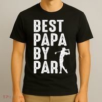 Funny Best Papa By Par Father's Day Golf Gift Grandpa T-Shirt thumb 3