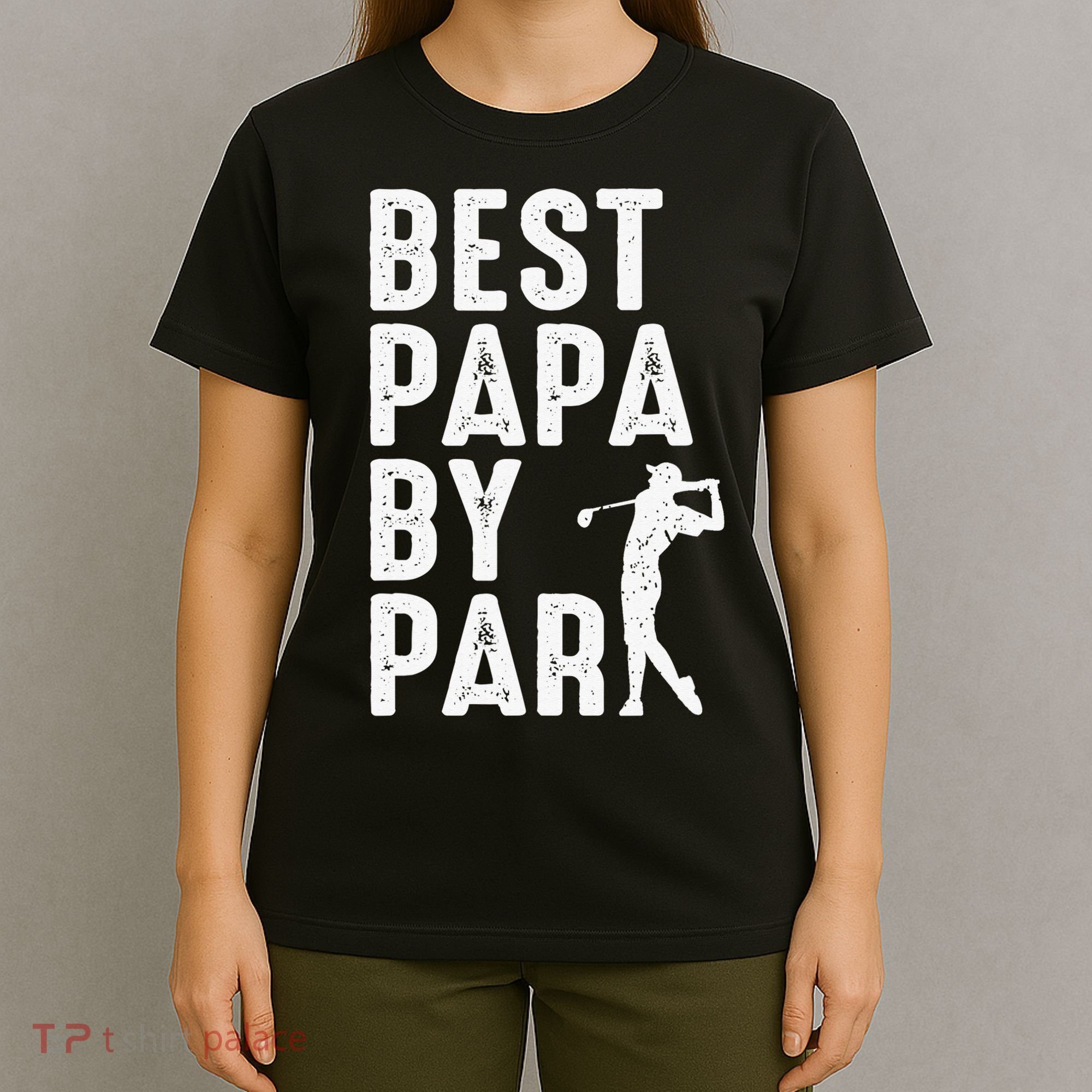 Funny Best Papa By Par Father's Day Golf Gift Grandpa T-Shirt