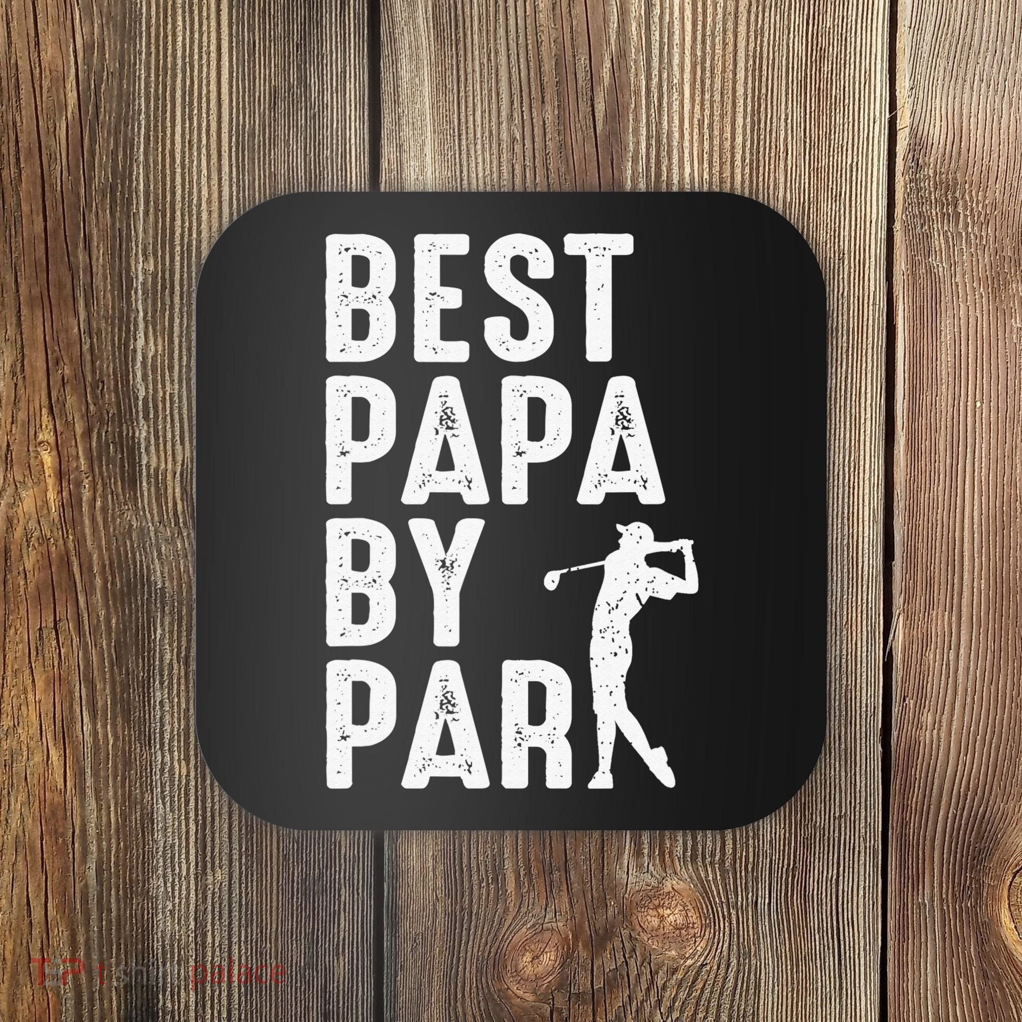 Funny Best Papa By Par Father's Day Golf Gift Grandpa Coaster