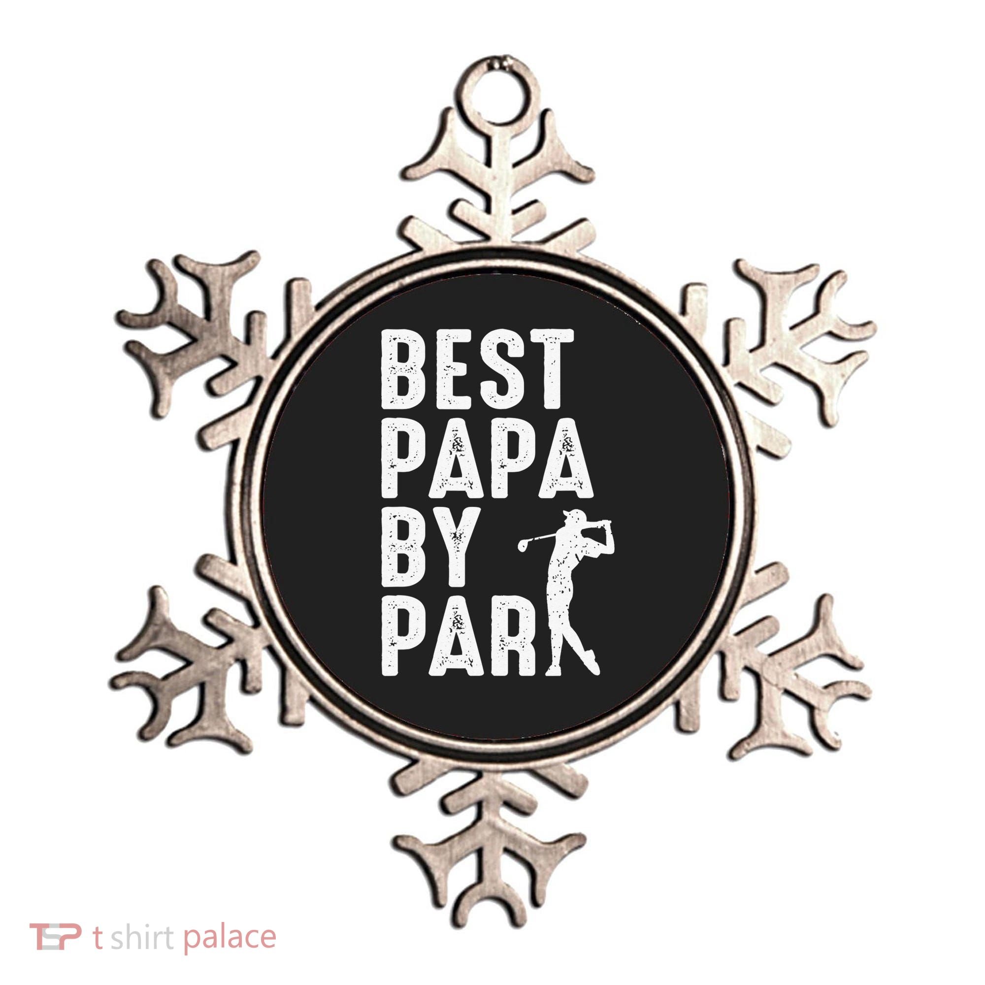 Funny Best Papa By Par Father's Day Golf Gift Grandpa Ornament
