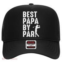 Funny Best Papa By Par Father's Day Golf Gift Grandpa Hat thumb 0