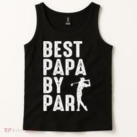 Funny Best Papa By Par Father's Day Golf Gift Grandpa Tank Top thumb 2