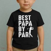 Funny Best Papa By Par Father's Day Golf Gift Grandpa Toddler T-Shirt thumb 2