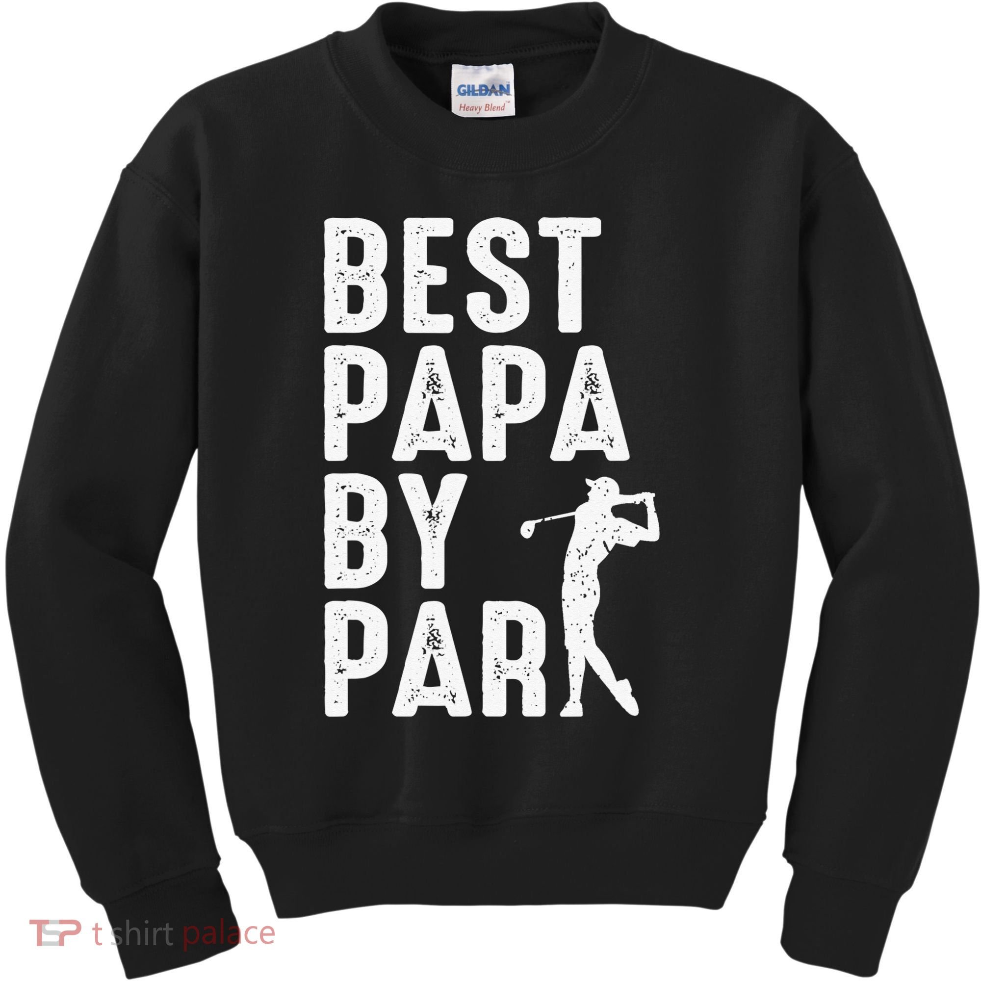 Funny Best Papa By Par Father's Day Golf Gift Grandpa Kids Sweatshirt