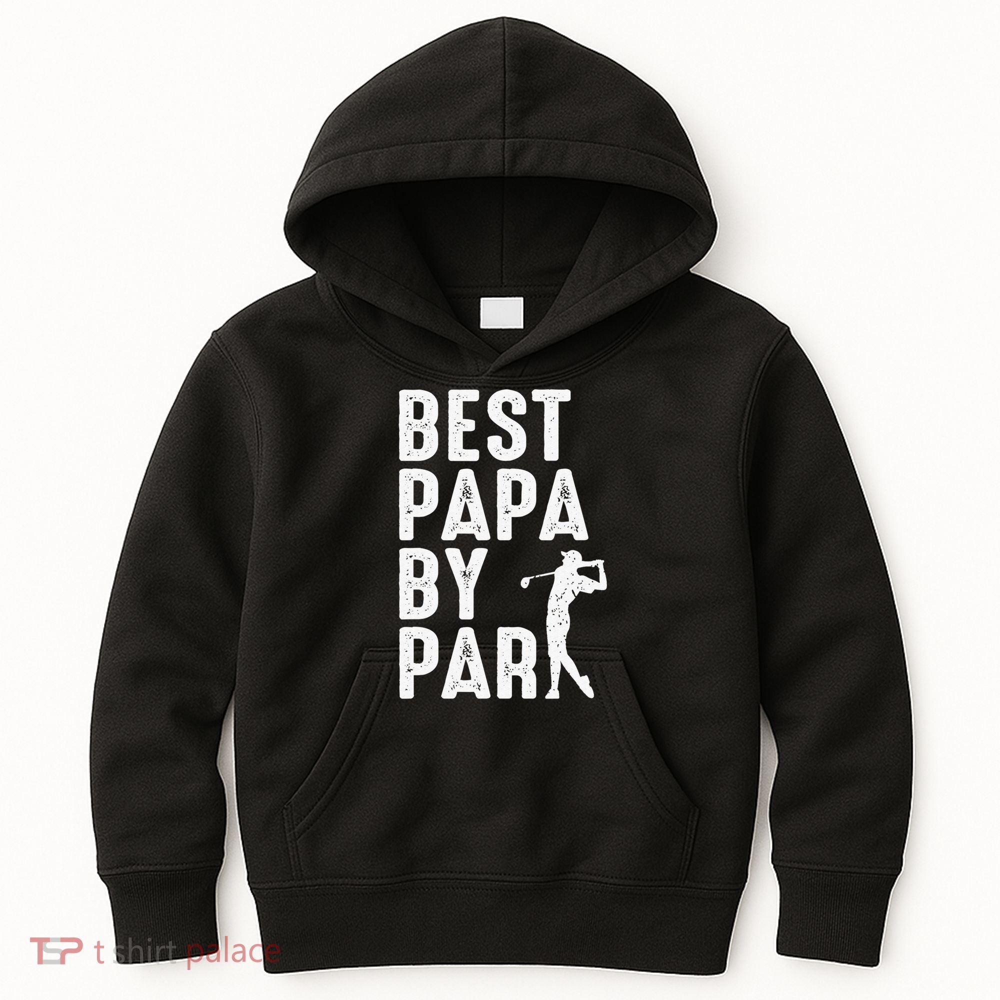 Funny Best Papa By Par Father's Day Golf Gift Grandpa Kids Hoodie