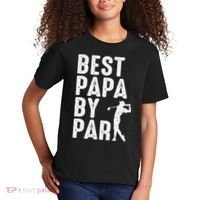 Funny Best Papa By Par Father's Day Golf Gift Grandpa Kids T-Shirt thumb 2