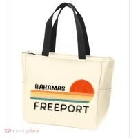 Freeport Bahamas Palm Tree Beach Retro Cool Sunset Novelty Tote Bag thumb 3