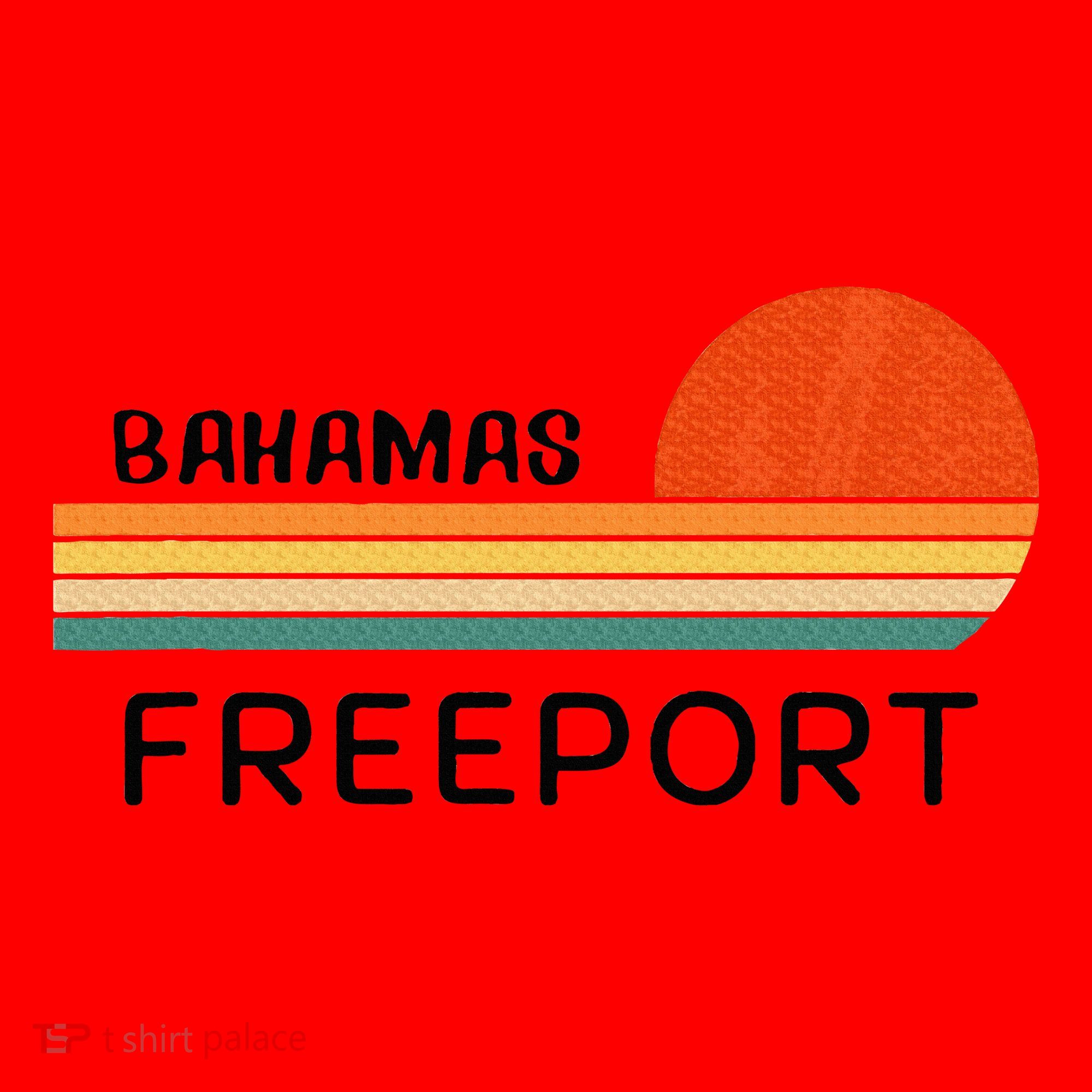Freeport Bahamas Palm Tree Beach Retro Cool Sunset Novelty Santa Hat