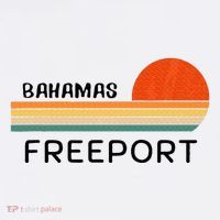 Freeport Bahamas Palm Tree Beach Retro Cool Sunset Novelty Hat thumb 2