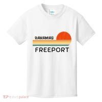 Freeport Bahamas Palm Tree Beach Retro Cool Sunset Novelty Kids T-Shirt thumb 0