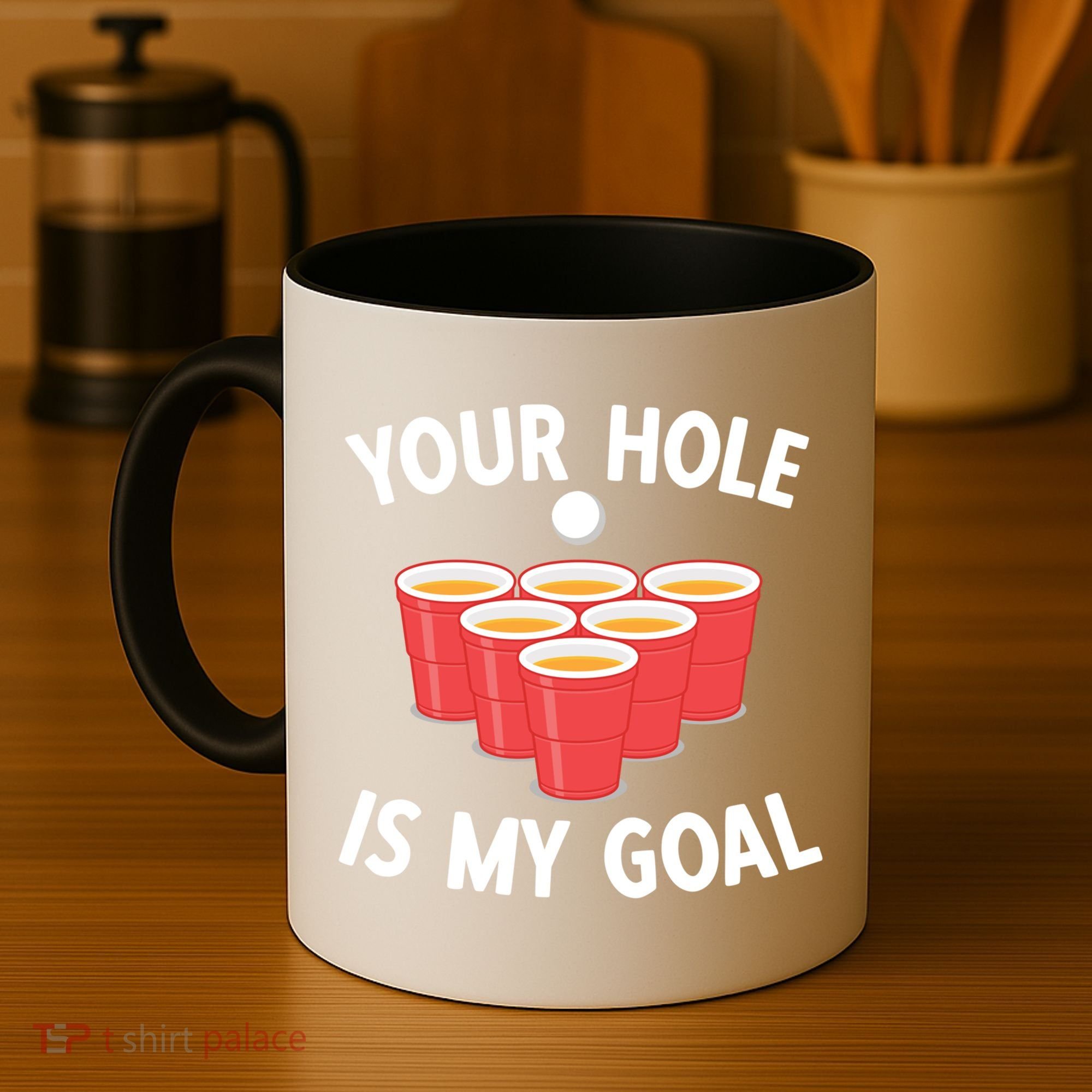 Funny Beer Pong Ing Game Your Hole Is My Goal Gift Coffee Mug