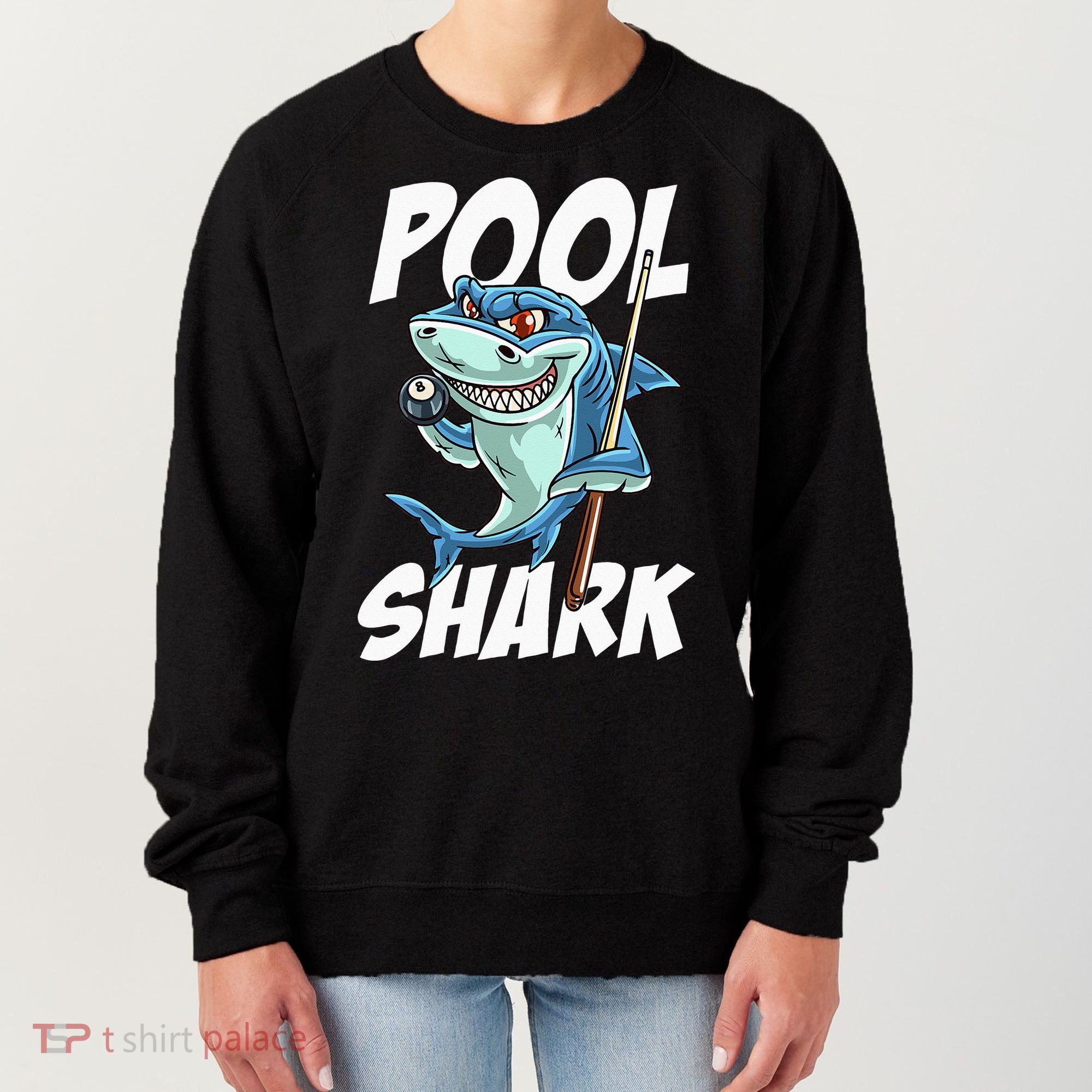 Funny Billiards Pool Shark Snooker Hall Joke Billiard Women's Sweatshirt