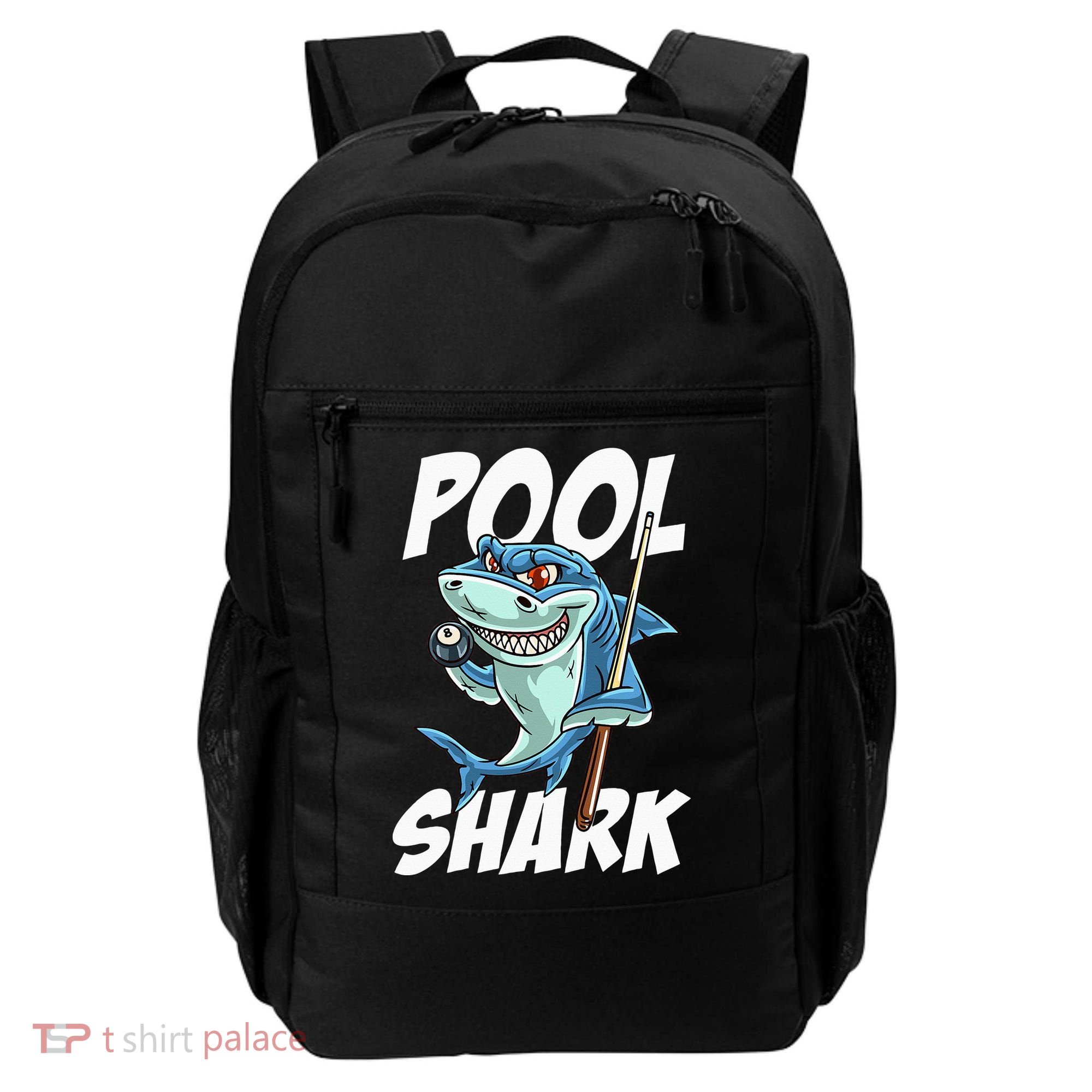Funny Billiards Pool Shark Snooker Hall Joke Billiard Backpack