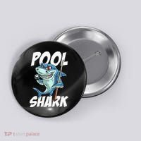 Funny Billiards Pool Shark Snooker Hall Joke Billiard Button thumb 0