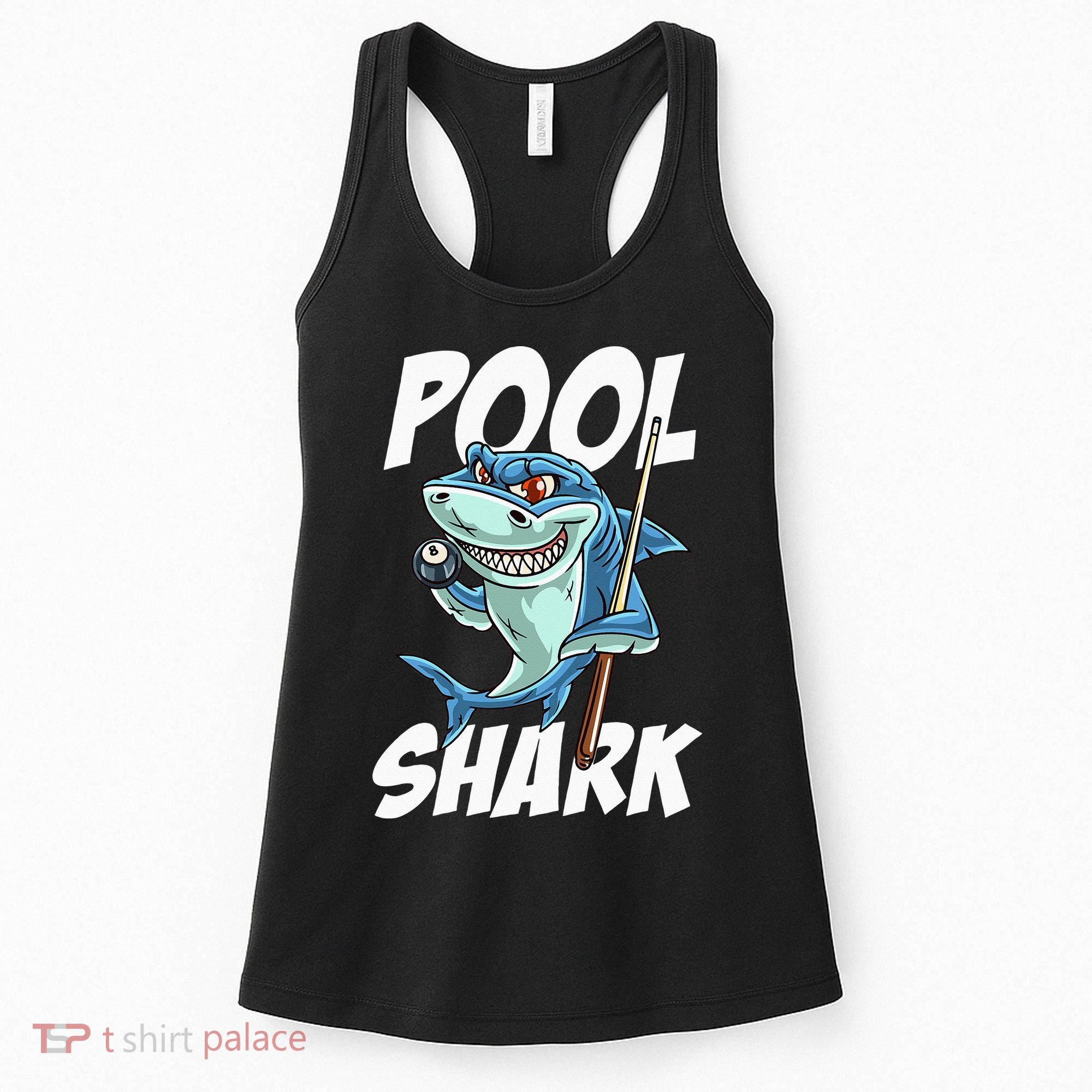Funny Billiards Pool Shark Snooker Hall Joke Billiard Women's Tank Top