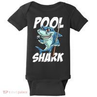 Funny Billiards Pool Shark Snooker Hall Joke Billiard Baby Bodysuit thumb 0