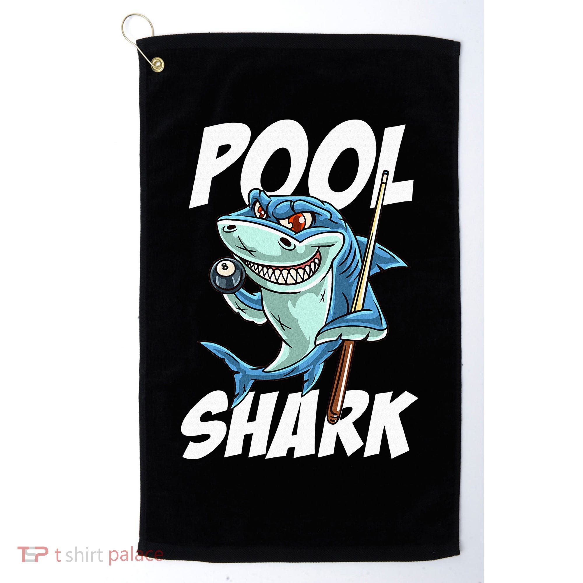 Funny Billiards Pool Shark Snooker Hall Joke Billiard Golf Towel