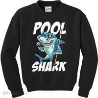 Funny Billiards Pool Shark Snooker Hall Joke Billiard Kids Sweatshirt thumb 0
