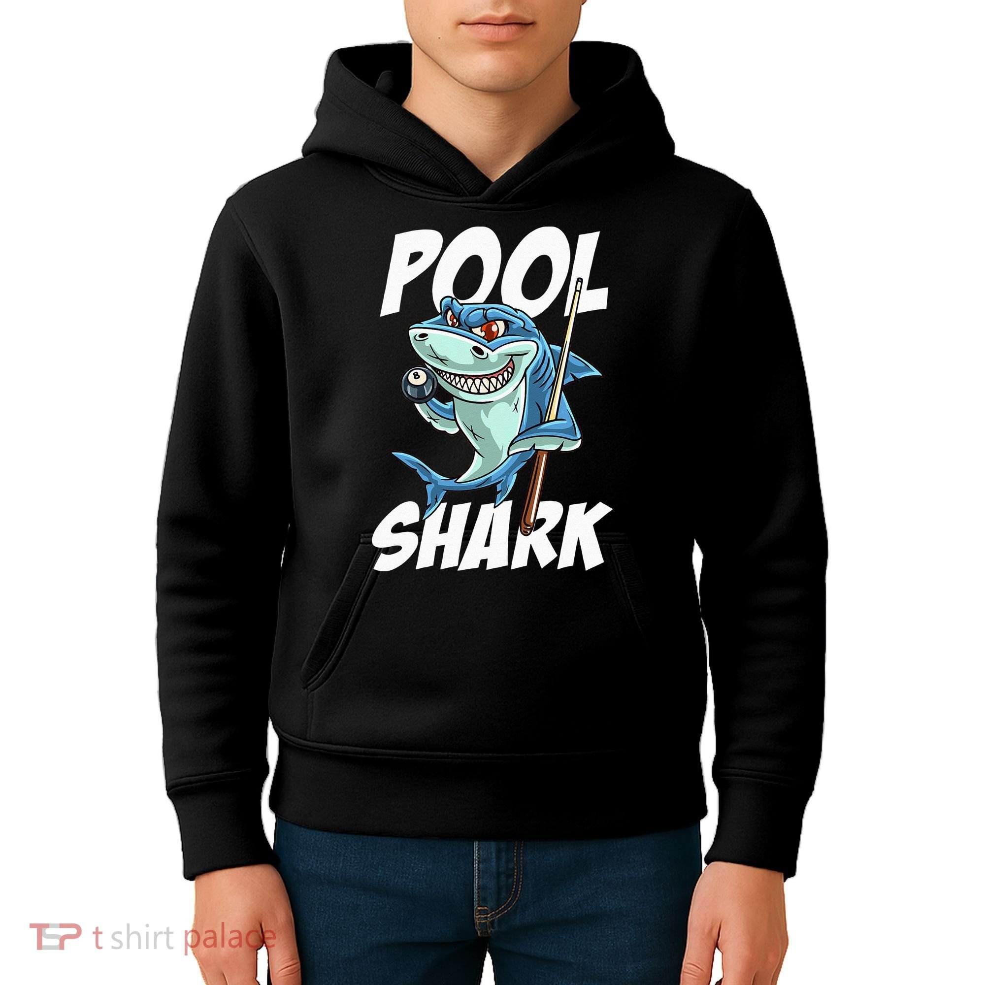 Funny Billiards Pool Shark Snooker Hall Joke Billiard Kids Hoodie