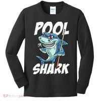 Funny Billiards Pool Shark Snooker Hall Joke Billiard Kids Long Sleeve Shirt thumb 0