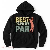 Funny Best Papa By Par Fathers Day Golf Gift Grandpa Hoodie thumb 0