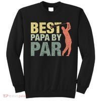 Funny Best Papa By Par Fathers Day Golf Gift Grandpa Sweatshirt thumb 0
