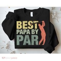 Funny Best Papa By Par Fathers Day Golf Gift Grandpa Sweatshirt thumb 2