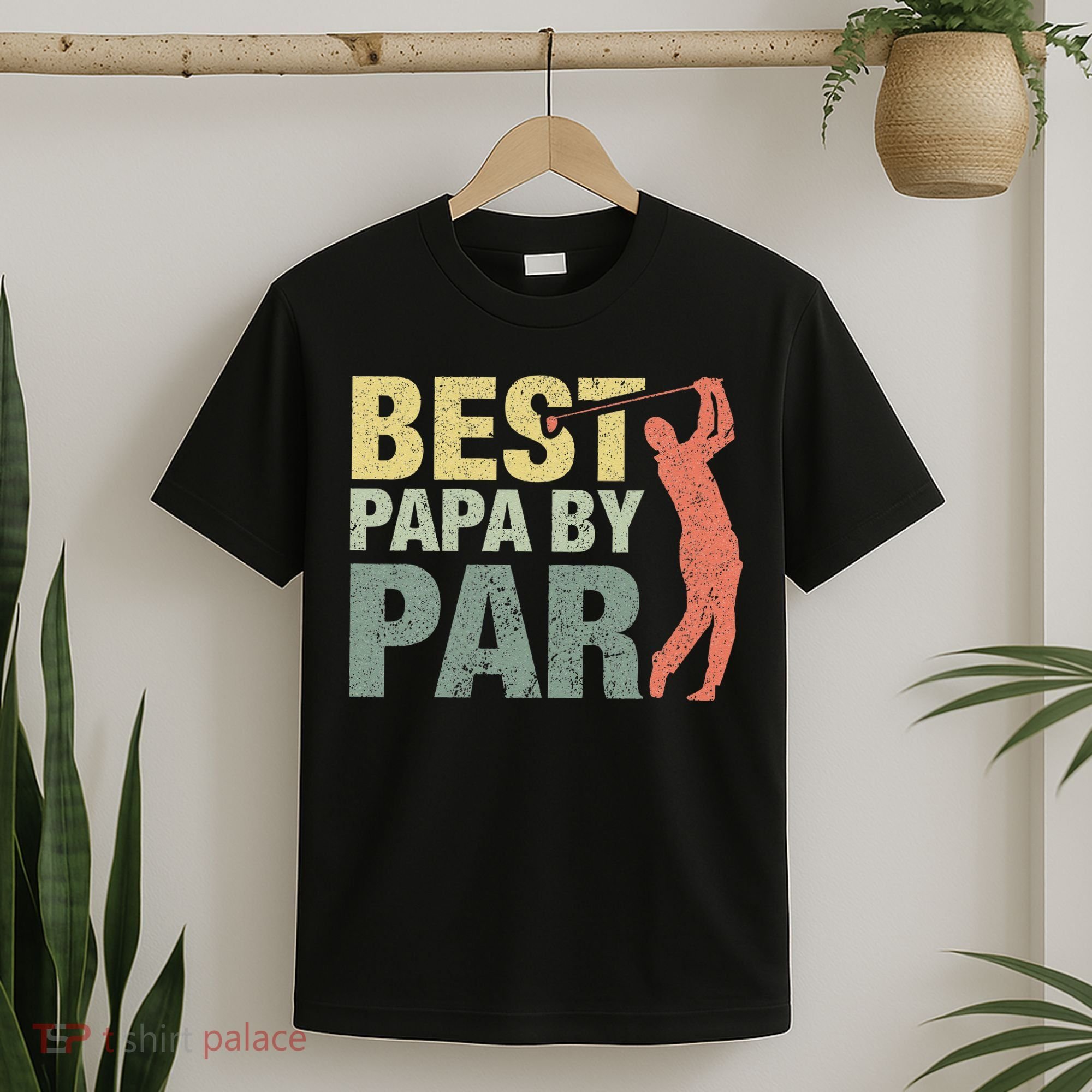Funny Best Papa By Par Fathers Day Golf Gift Grandpa T-Shirt