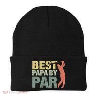 Funny Best Papa By Par Fathers Day Golf Gift Grandpa Beanie thumb 0