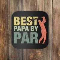 Funny Best Papa By Par Fathers Day Golf Gift Grandpa Coaster thumb 0
