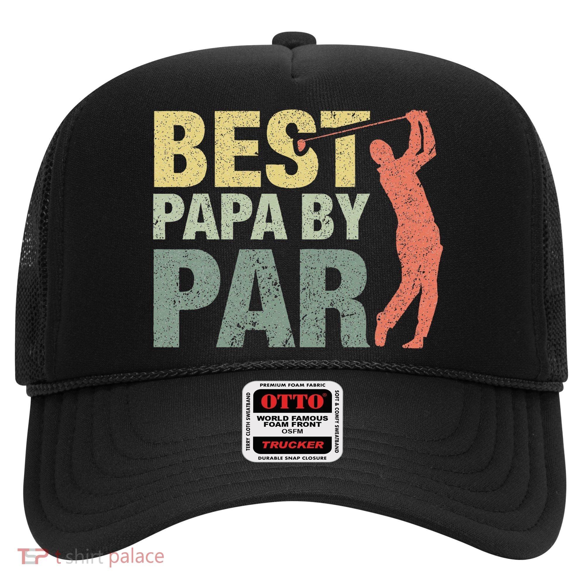 Funny Best Papa By Par Fathers Day Golf Gift Grandpa Hat