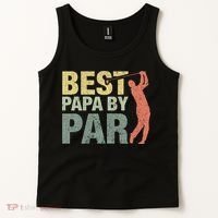 Funny Best Papa By Par Fathers Day Golf Gift Grandpa Tank Top thumb 2