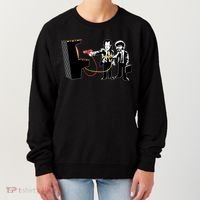 Funny Banksy Pulp Fiction Parody Women's Sweatshirt thumb 0