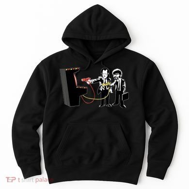 Funny Banksy Pulp Fiction Parody Hoodie