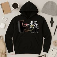 Funny Banksy Pulp Fiction Parody Hoodie thumb 3