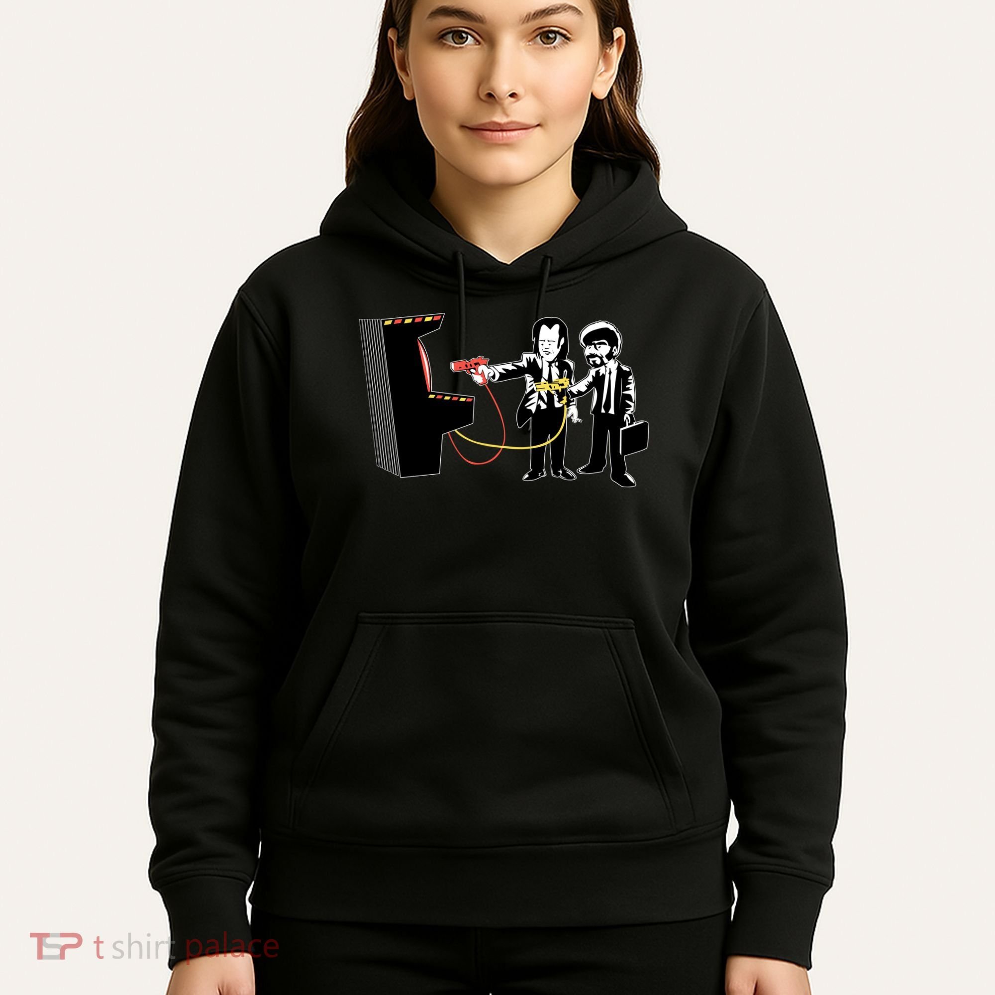 Funny Banksy Pulp Fiction Parody Hoodie
