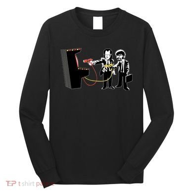 Funny Banksy Pulp Fiction Parody Long Sleeve Shirt