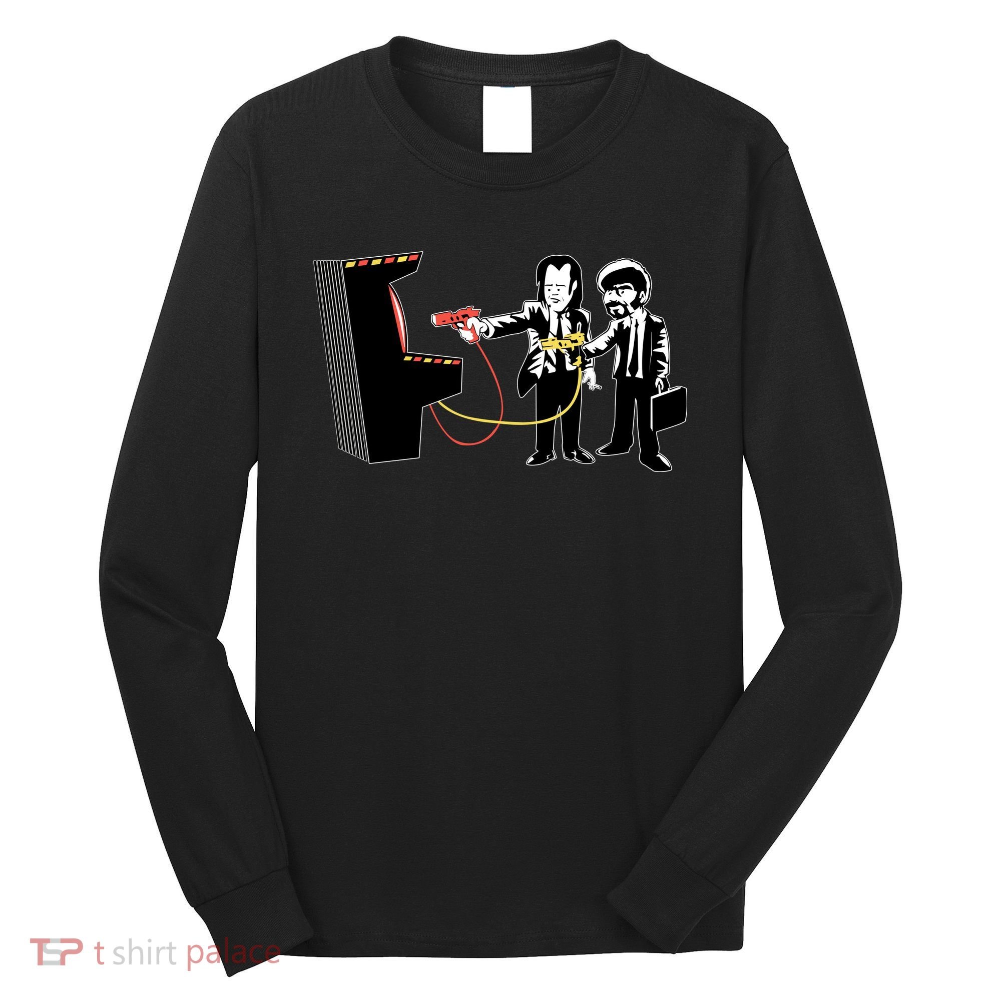 Funny Banksy Pulp Fiction Parody Long Sleeve Shirt