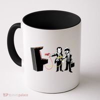 Funny Banksy Pulp Fiction Parody Coffee Mug thumb 0