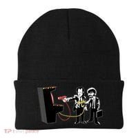 Funny Banksy Pulp Fiction Parody Beanie thumb 0