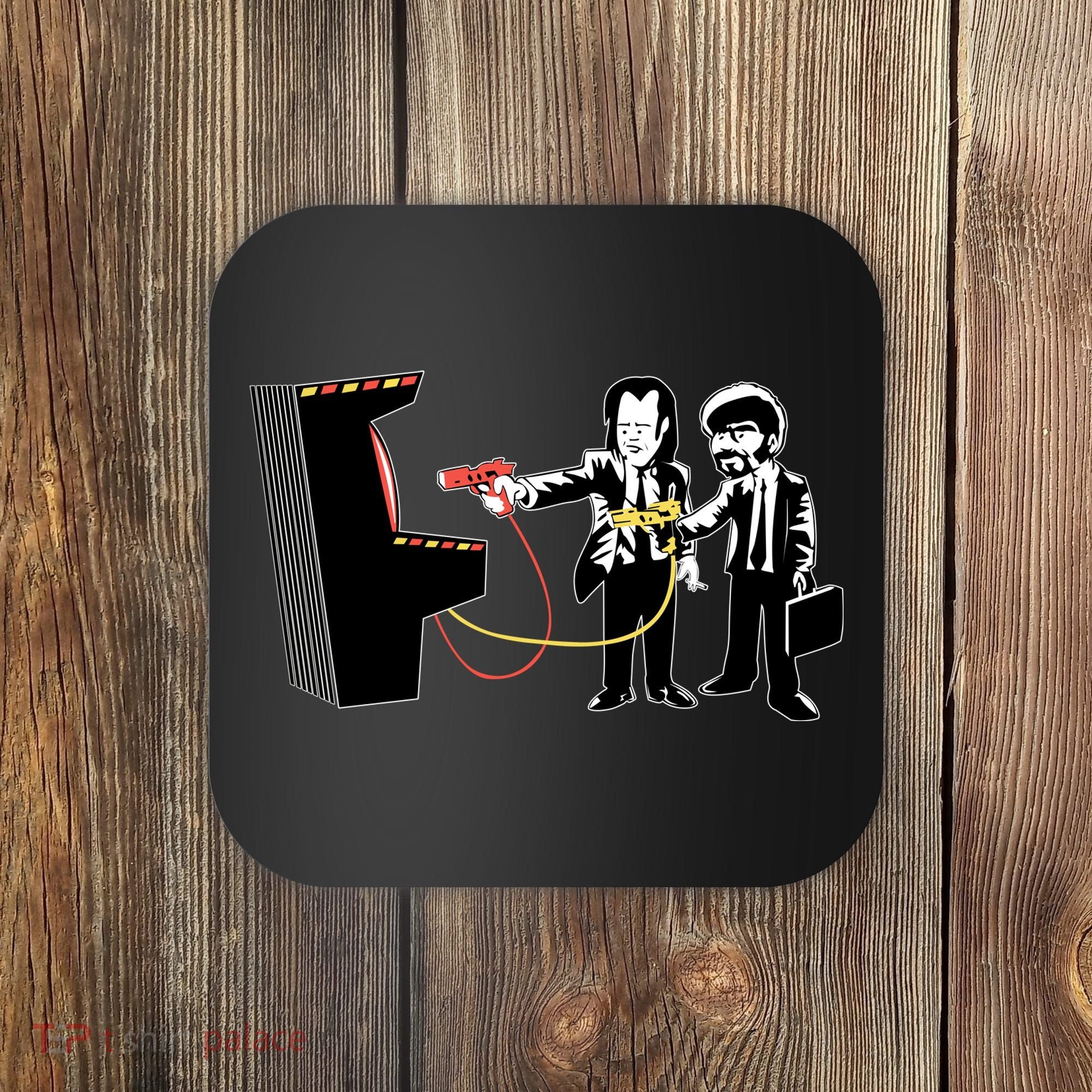 Funny Banksy Pulp Fiction Parody Coaster