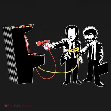 Funny Banksy Pulp Fiction Parody Coaster