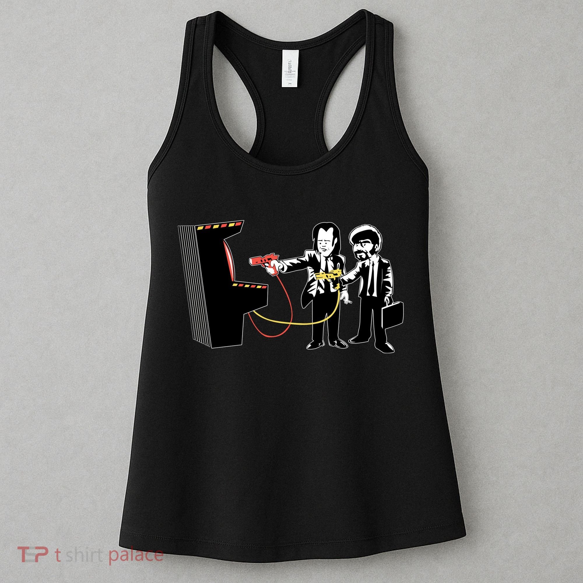 Funny Banksy Pulp Fiction Parody Women's Tank Top