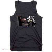 Funny Banksy Pulp Fiction Parody Tank Top thumb 0