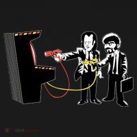 Funny Banksy Pulp Fiction Parody Women's Long Sleeve Shirt thumb 2