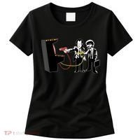 Funny Banksy Pulp Fiction Parody Women's T-Shirt thumb 0