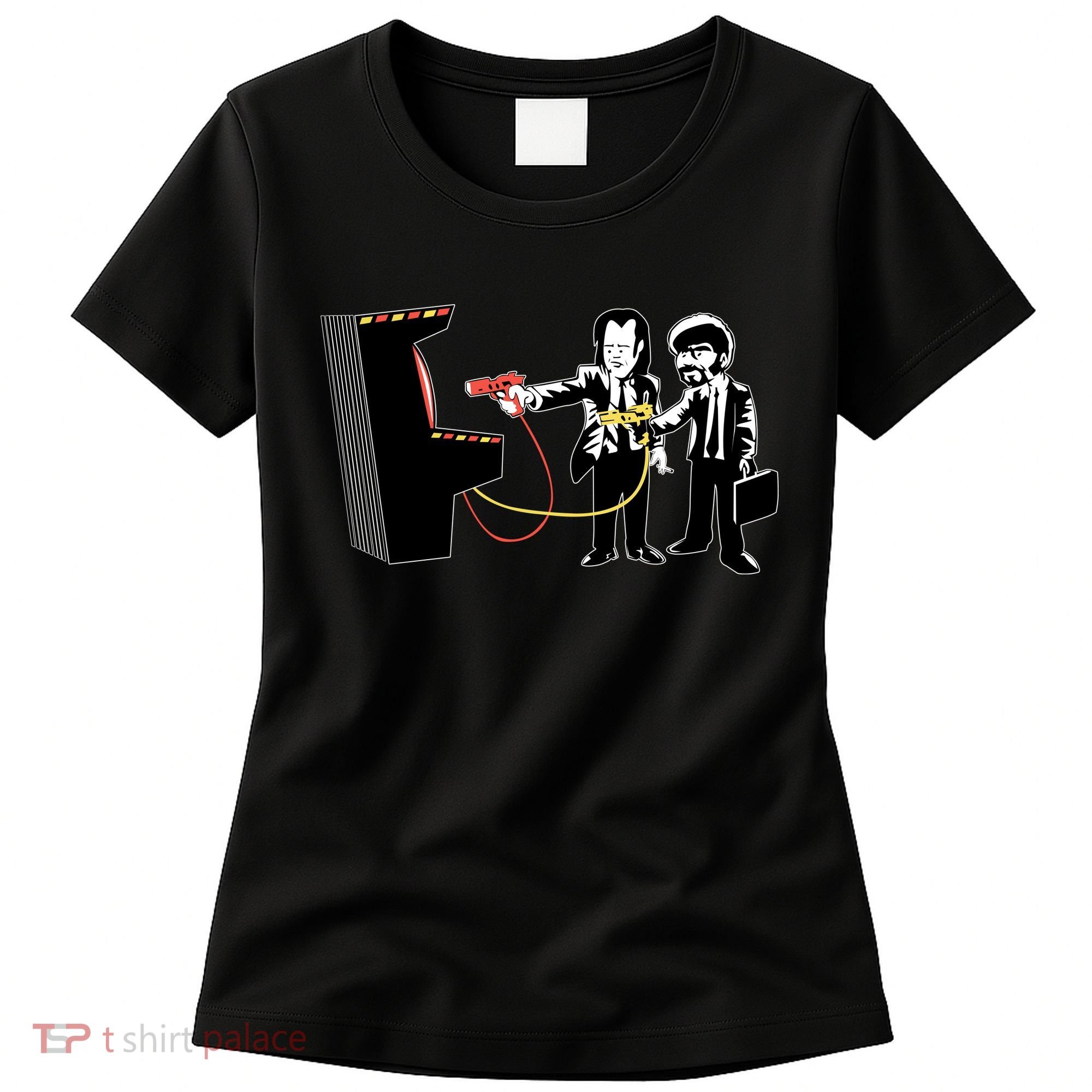 Funny Banksy Pulp Fiction Parody Women's T-Shirt