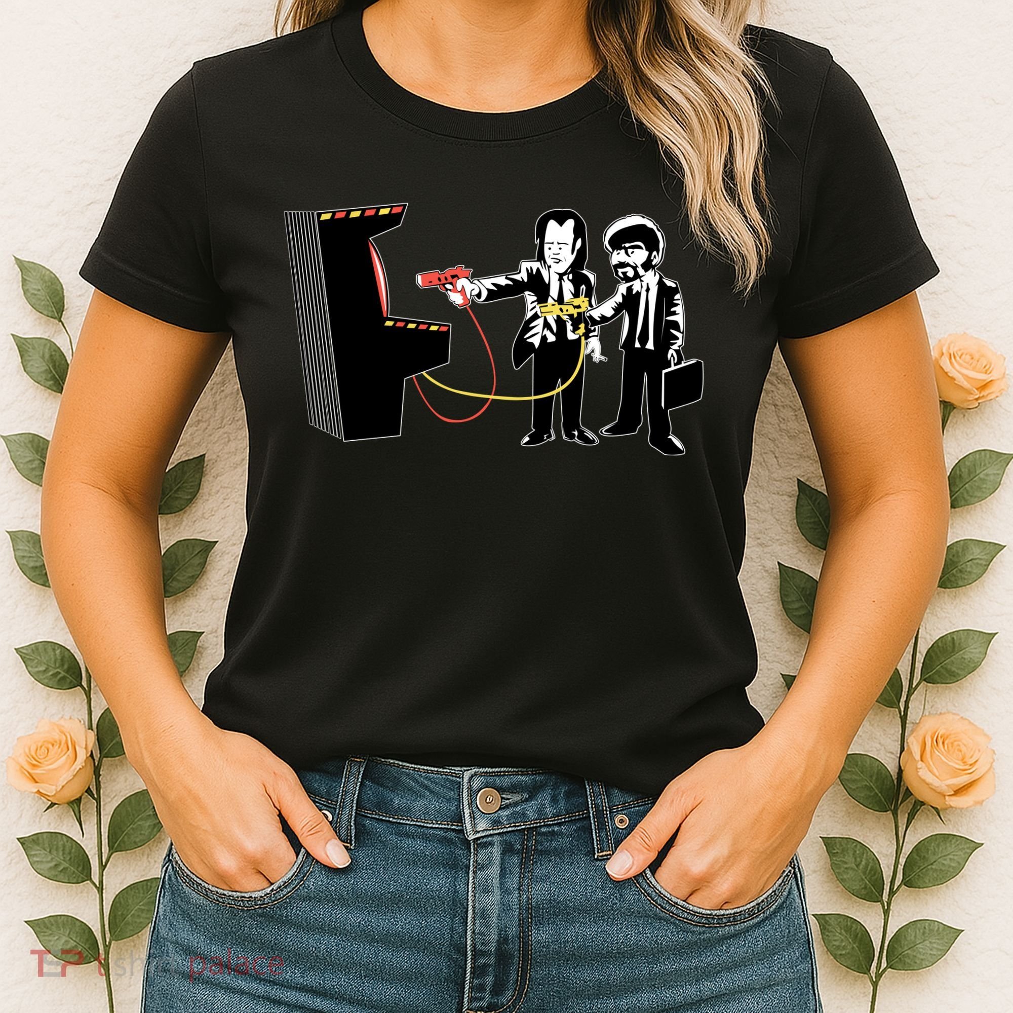 Funny Banksy Pulp Fiction Parody Women's T-Shirt