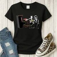 Funny Banksy Pulp Fiction Parody Women's T-Shirt thumb 3